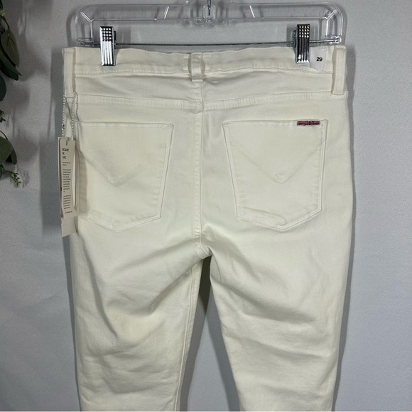 NWT Hudson | Midrise Nico Distressed Super Skinny White Jeans Women’s Size 29 - Picture 8 of 17